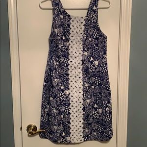 Navy and white Lilly dress